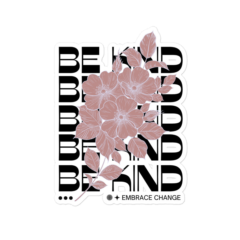 Be Kind Bubble-free stickers