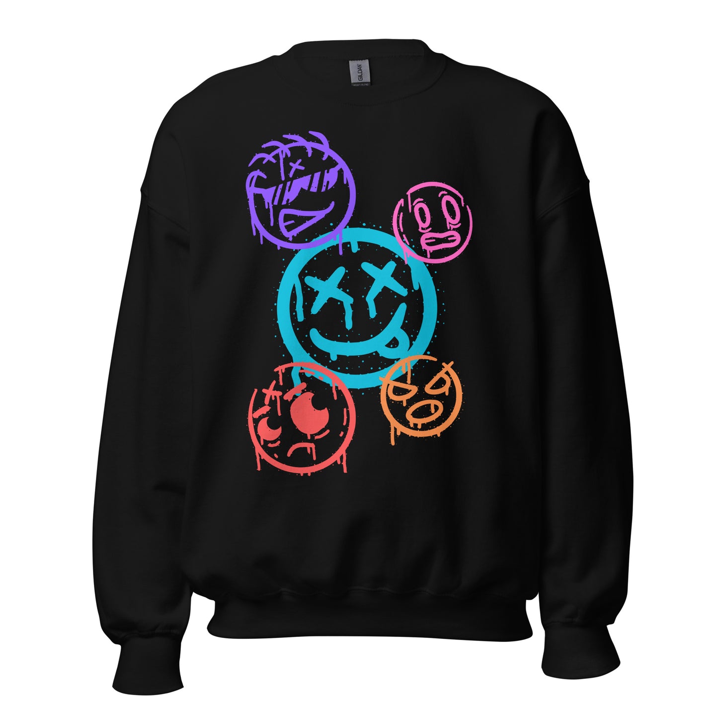 Graffiti Smiley Faces - Unisex Sweatshirt
