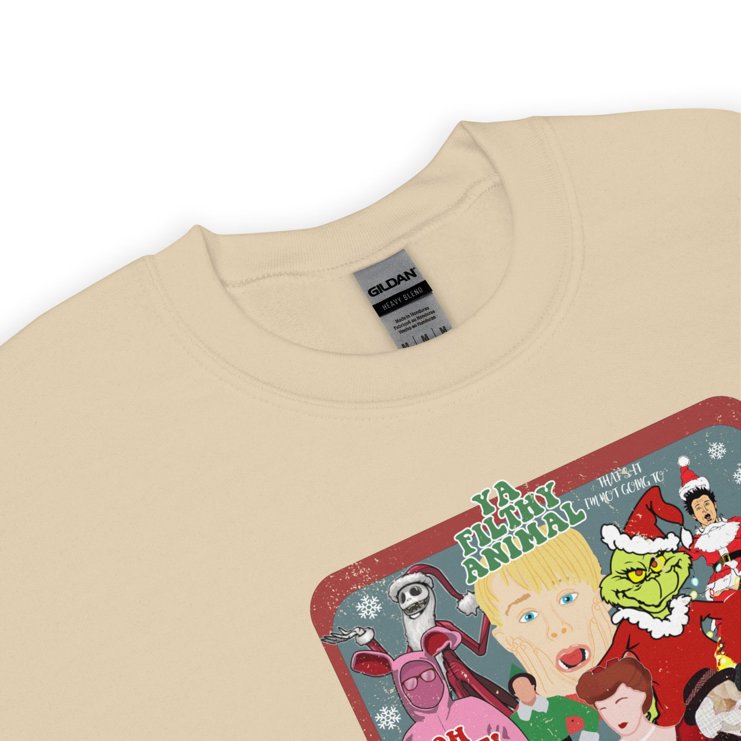 Festive Christmas Movie Favorites Collage Unisex Sweatshirt