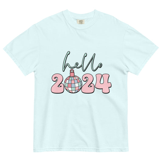 Hello 2024 Disco t-shirt (Comfort Colors)
