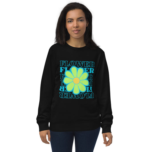 Flower Unisex Organic Sweatshirt