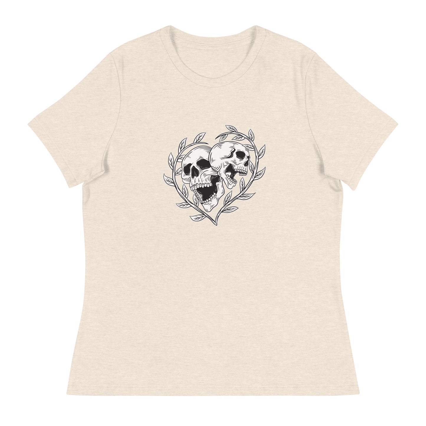 Skull Hearts Women's Relaxed T-Shirt