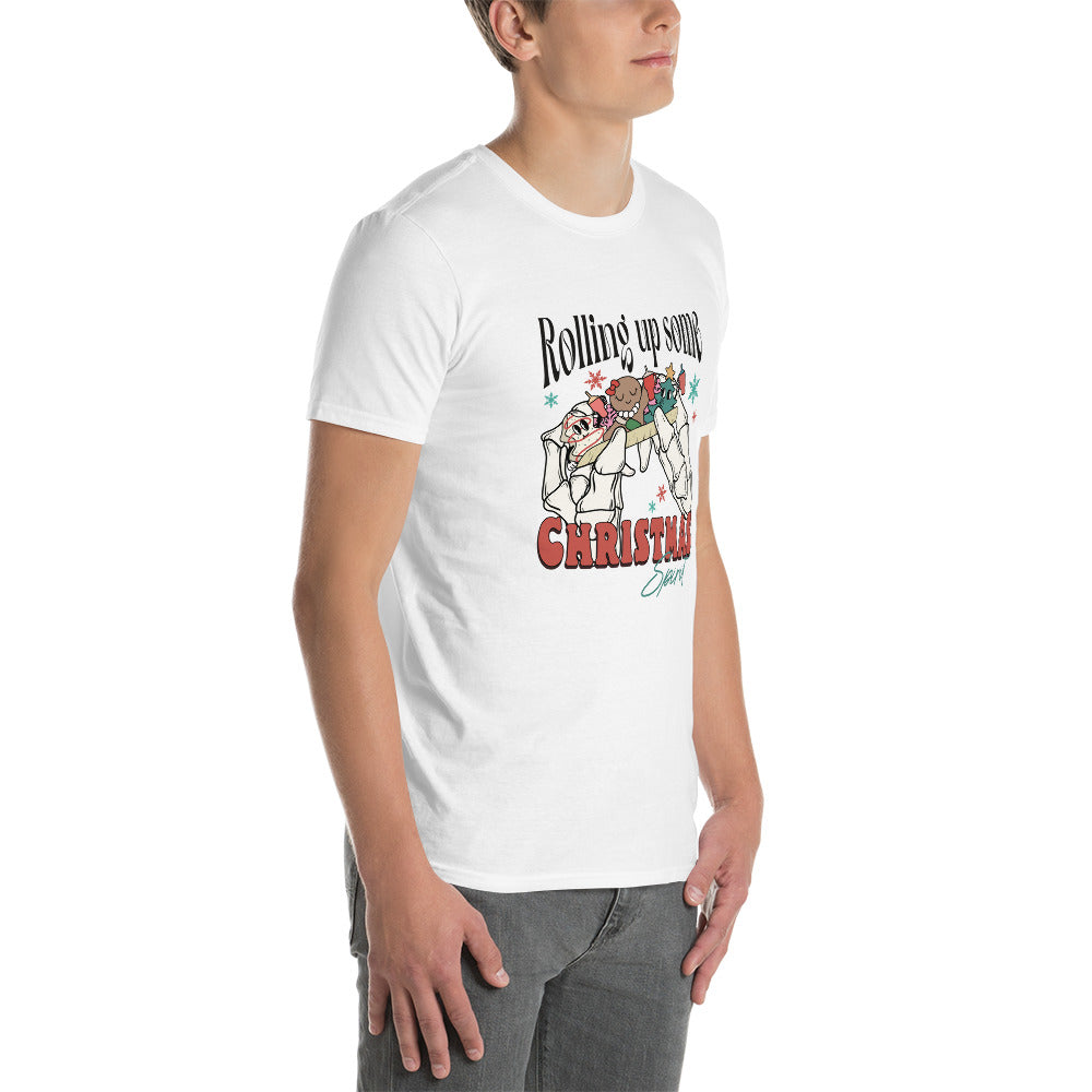 Rolling Up Christmas Spirit - SS Unisex T-Shirt